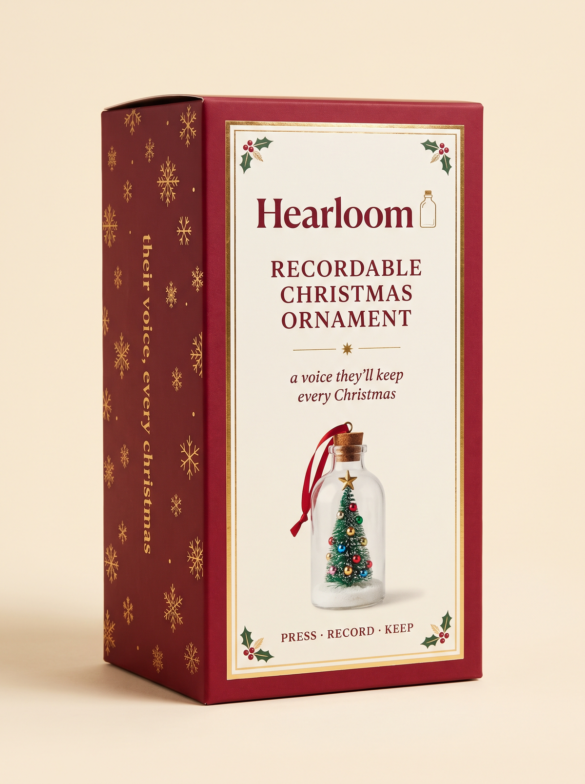 Hearloom – Recordable Christmas Voice Ornament